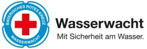 Logo der Wasserwacht Bayern mit Schriftzug Sicherheit am Wasser